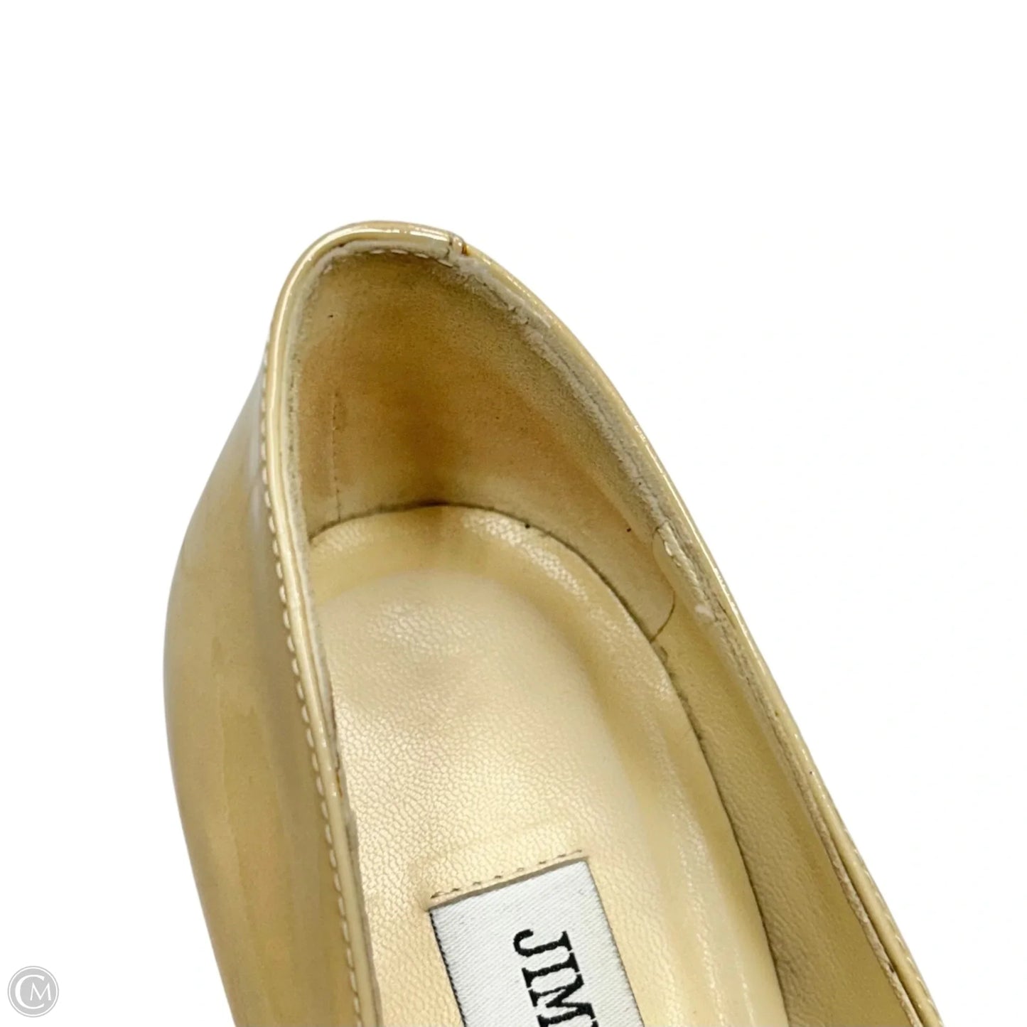 Shoes Luxury Designer By Jimmy Choo In Tan, Size: 6.5