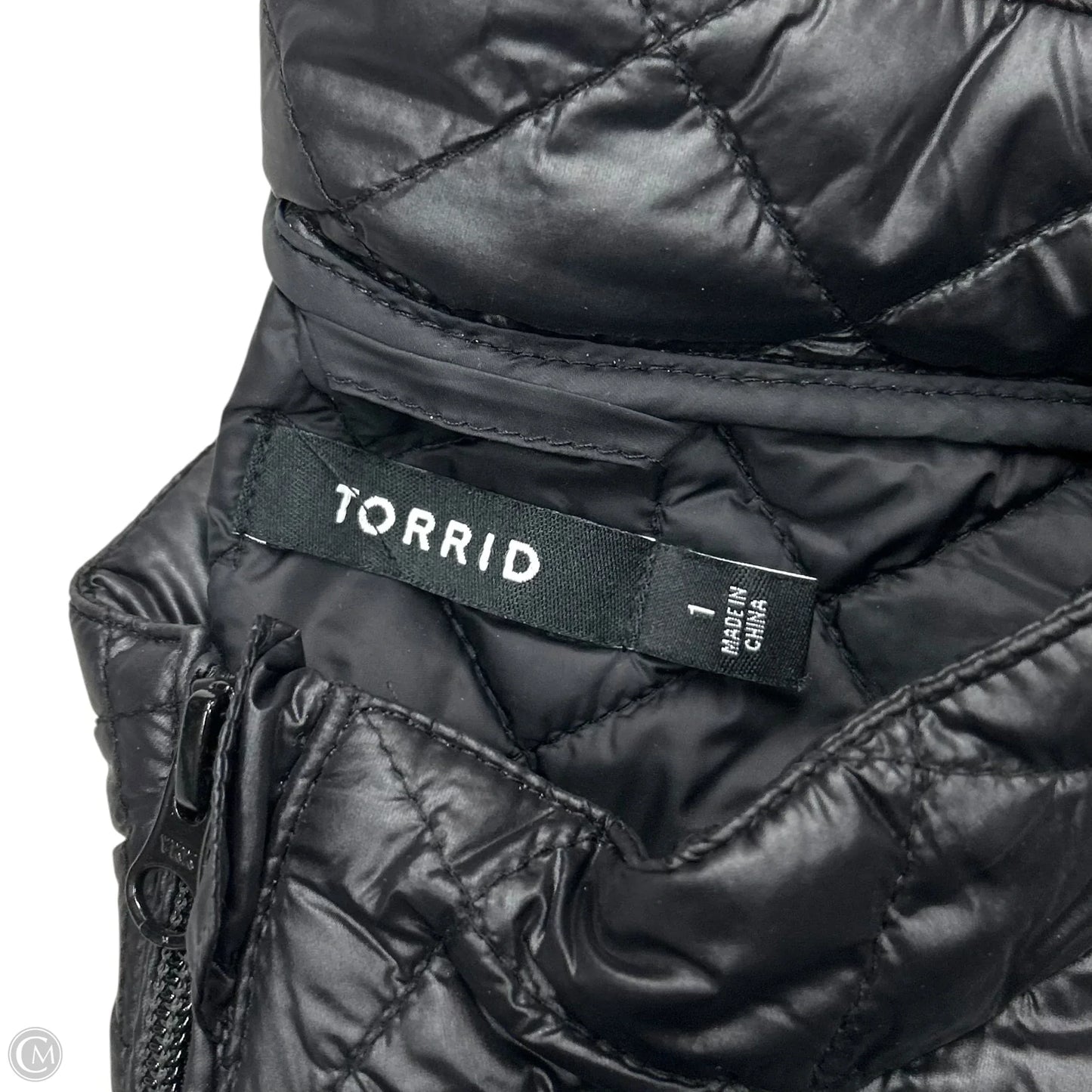 Jacket Puffer & Quilted By Torrid In Black, Size: 1x