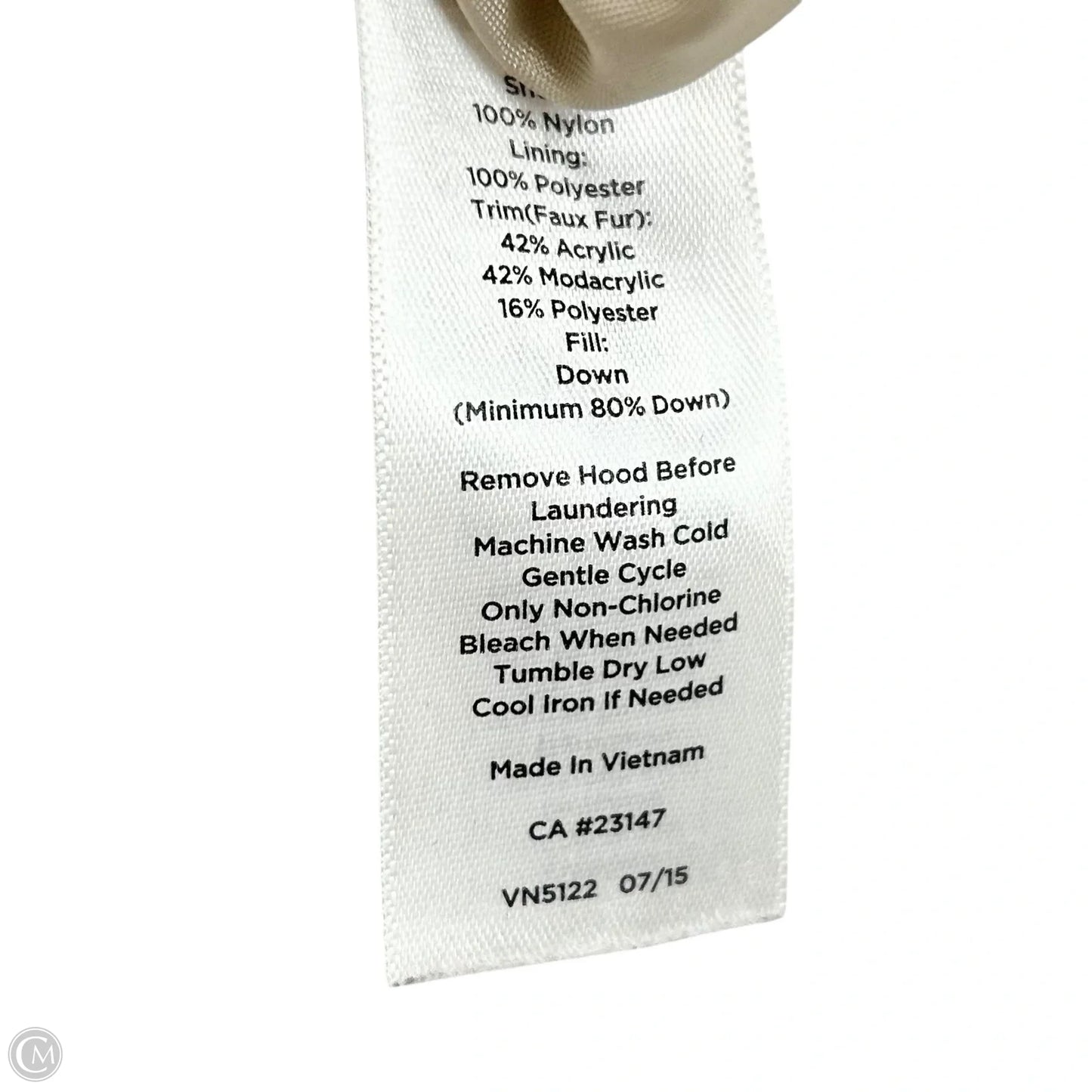 Coat Puffer & Quilted By Talbots In Tan, Size: Xs