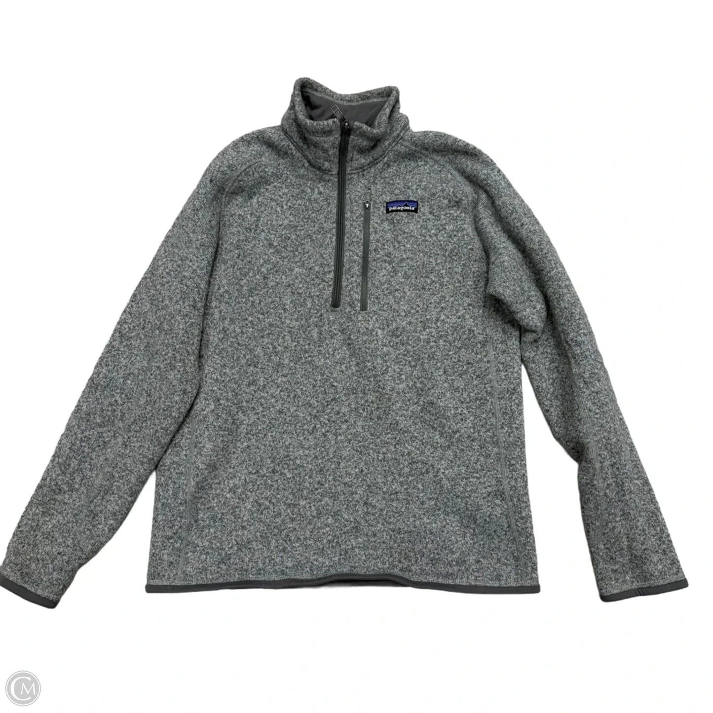 Sweatshirt Collar By Patagonia In Grey, Size: M