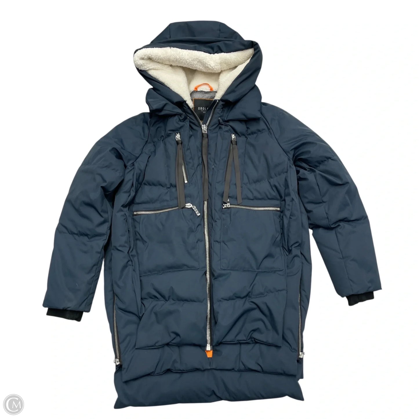 Coat Puffer & Quilted By Orolay In Navy, Size: Xxs