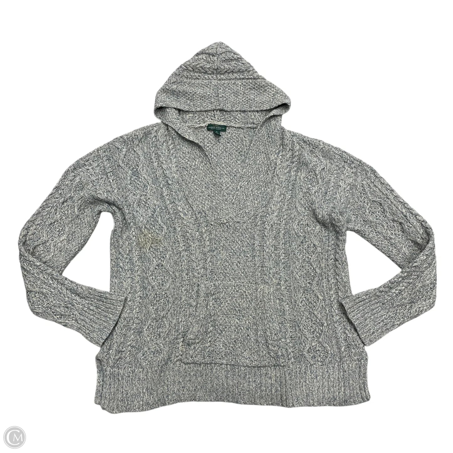 Sweatshirt Hoodie By Lauren By Ralph Lauren In Blue & White, Size: Xl