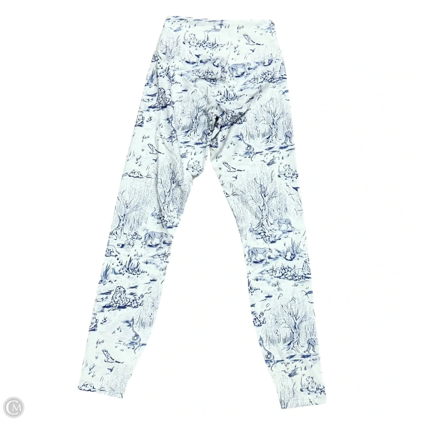 Athletic Leggings By Greyson In Blue & White, Size: Xs