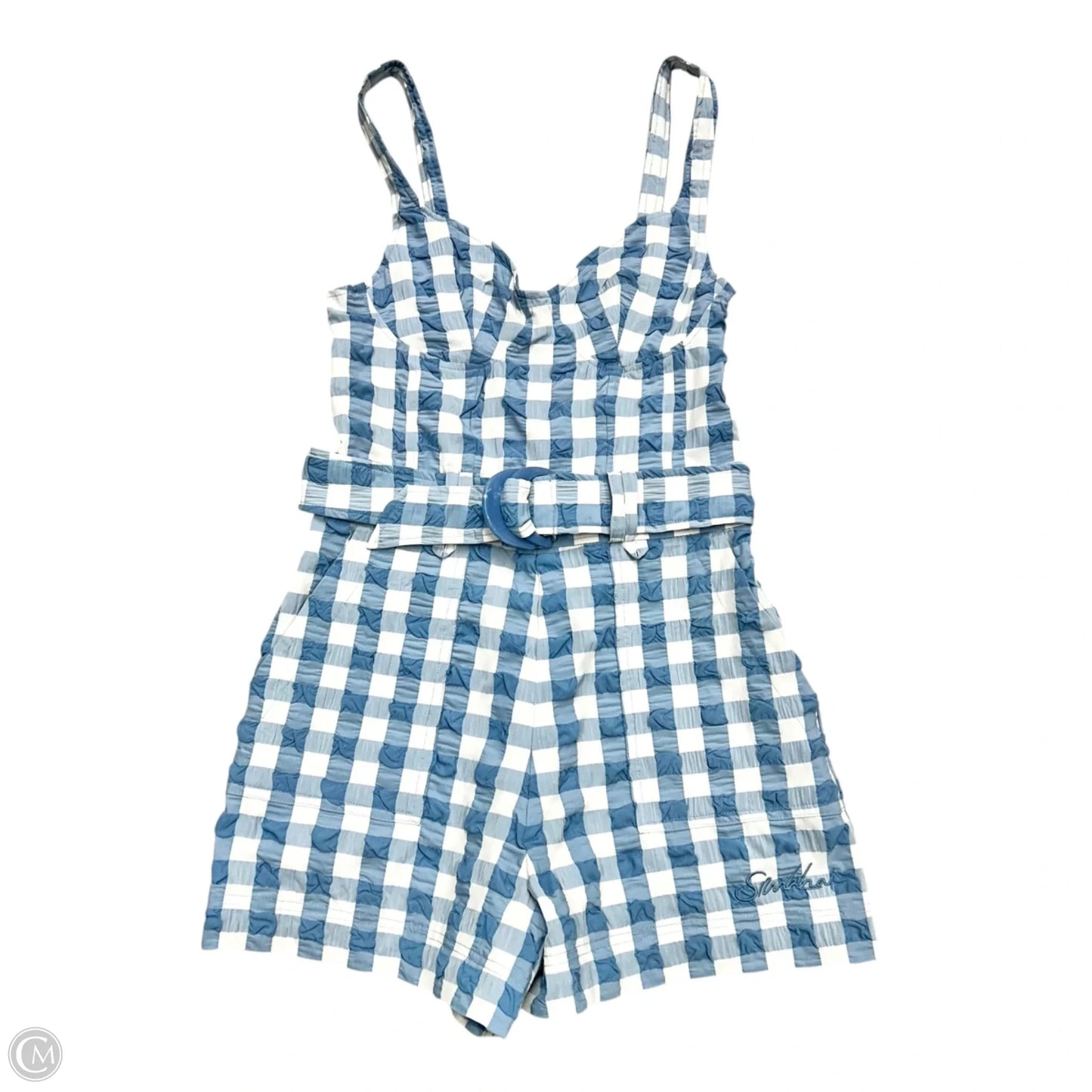 Romper By Simkhai In Blue & White, Size: Xs