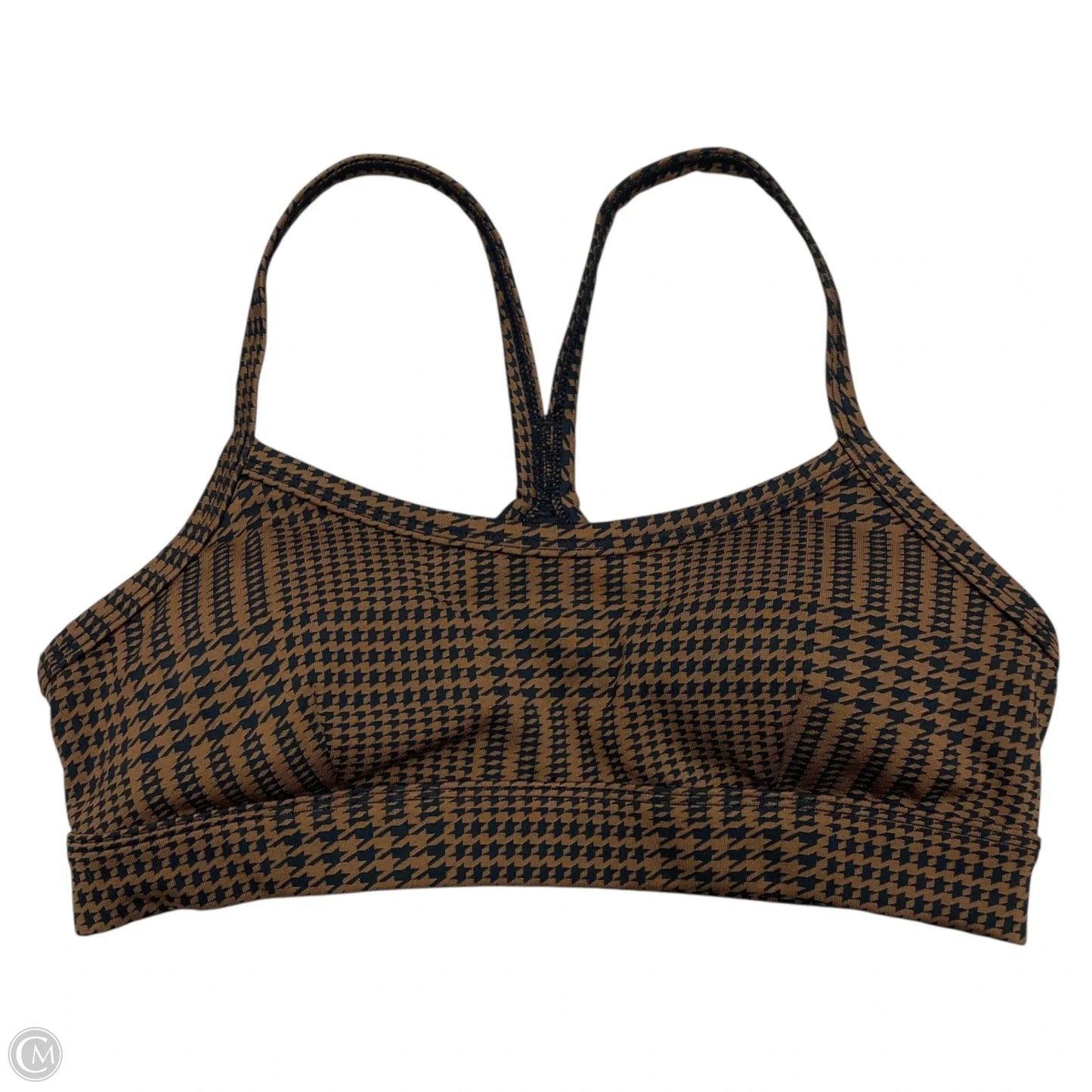 Athletic Bra By Alo In Black & Brown, Size: Xs