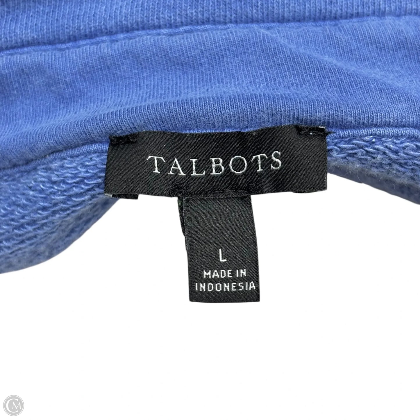 Jacket Shirt By Talbots In Blue, Size: L