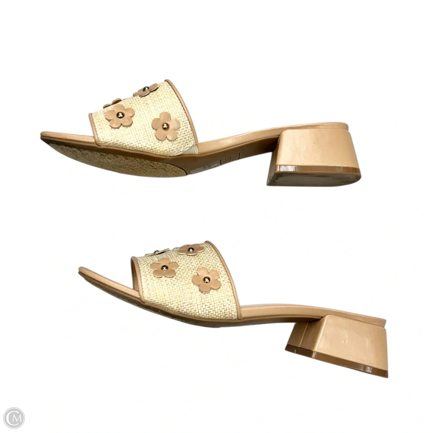 Sandals Heels Block By Jones New York In Cream, Size: 7.5