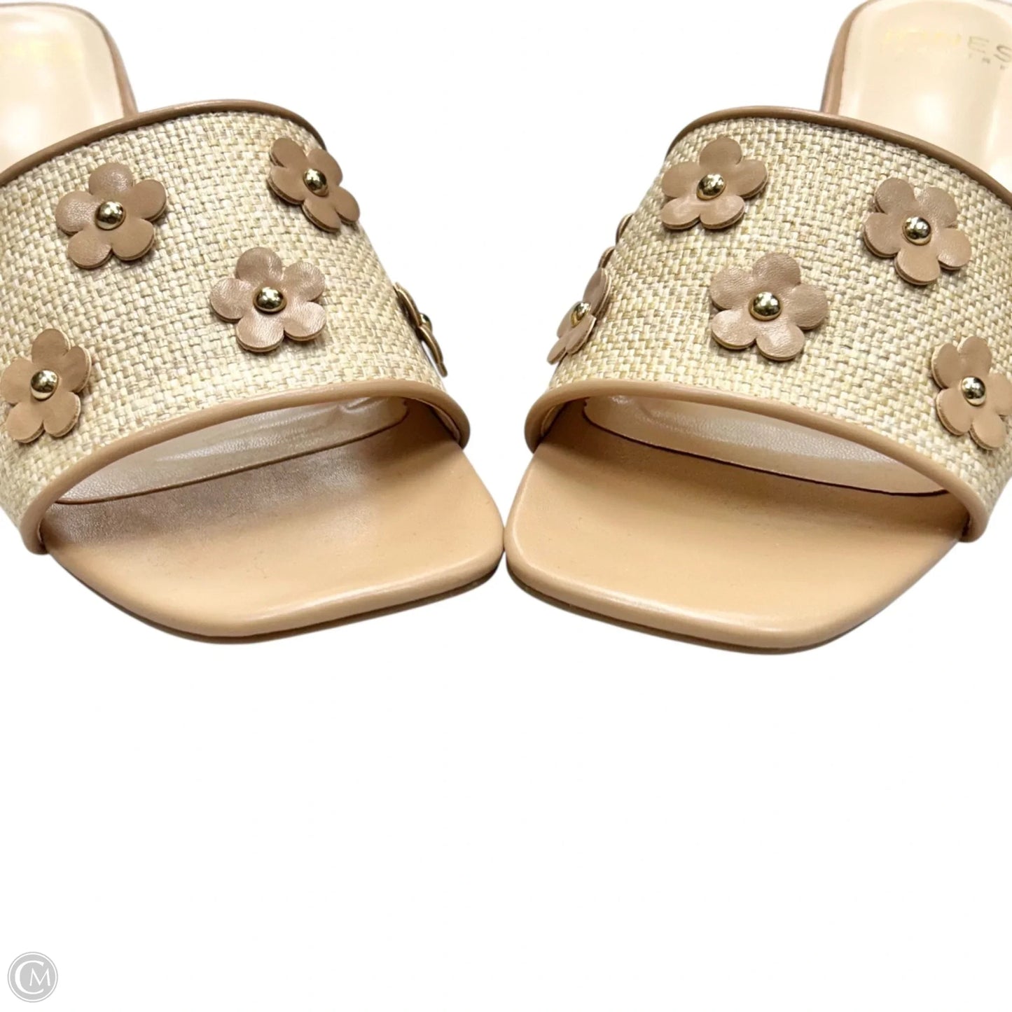 Sandals Heels Block By Jones New York In Cream, Size: 7.5