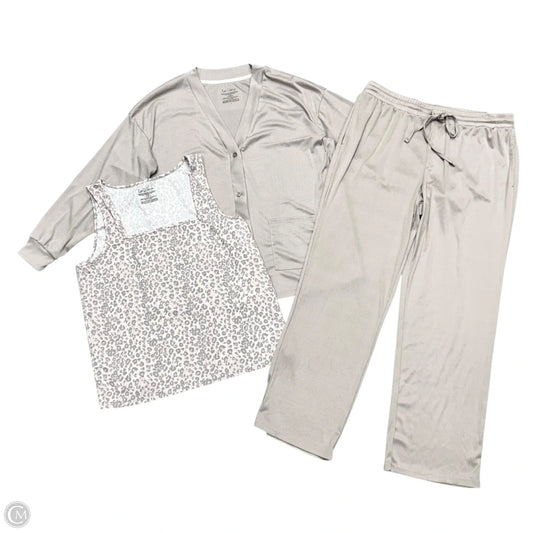 Pajamas 3pc By Live 2 Lounge In Mauve, Size: L