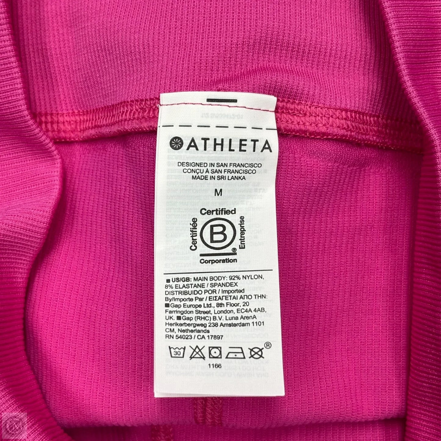 Athletic Leggings By Athleta In Pink, Size: M