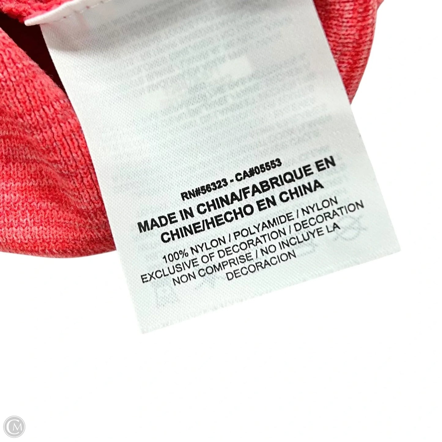 Athletic Top Short Sleeve By Nike In Red, Size: M