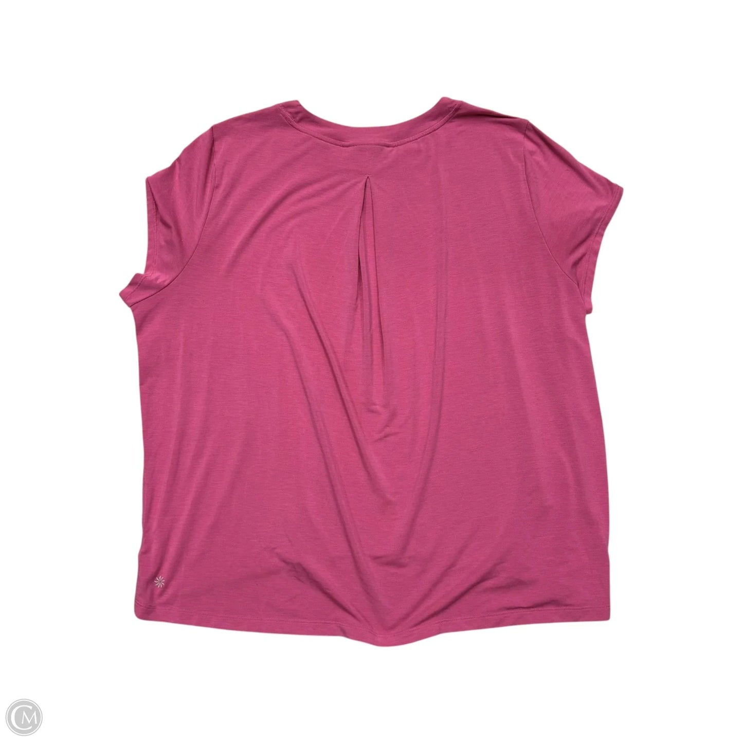 Athletic Top Short Sleeve By Athleta In Pink, Size: L