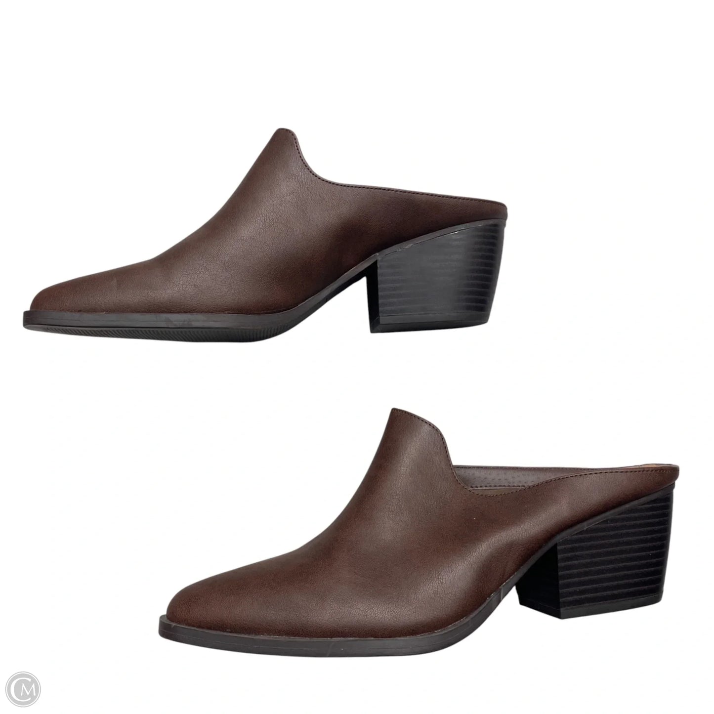 Shoes Heels Block By Style And Co Collection Women In Brown, Size: 9.5