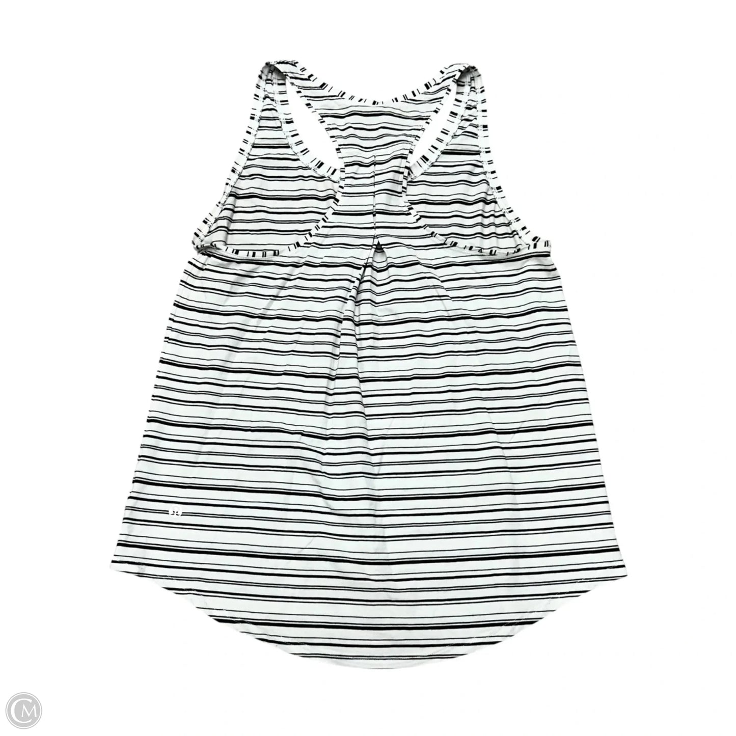 Athletic Tank Top By Lululemon In Black & White, Size: S
