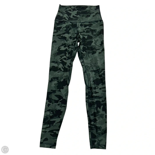 Athletic Leggings By Lululemon In Camouflage Print, Size: 4
