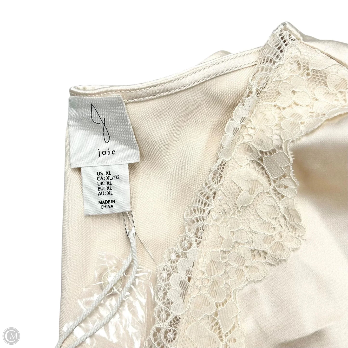 Top Short Sleeve By Joie In Tan, Size: Xl