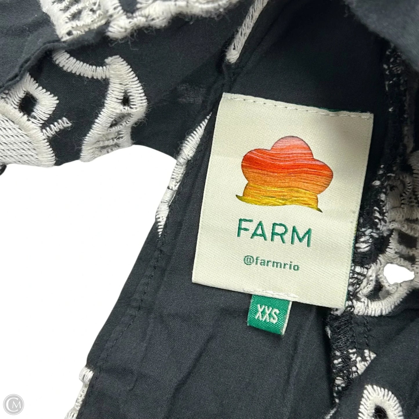Dress Casual Short By Farm Rio In Black & White, Size: Xxs