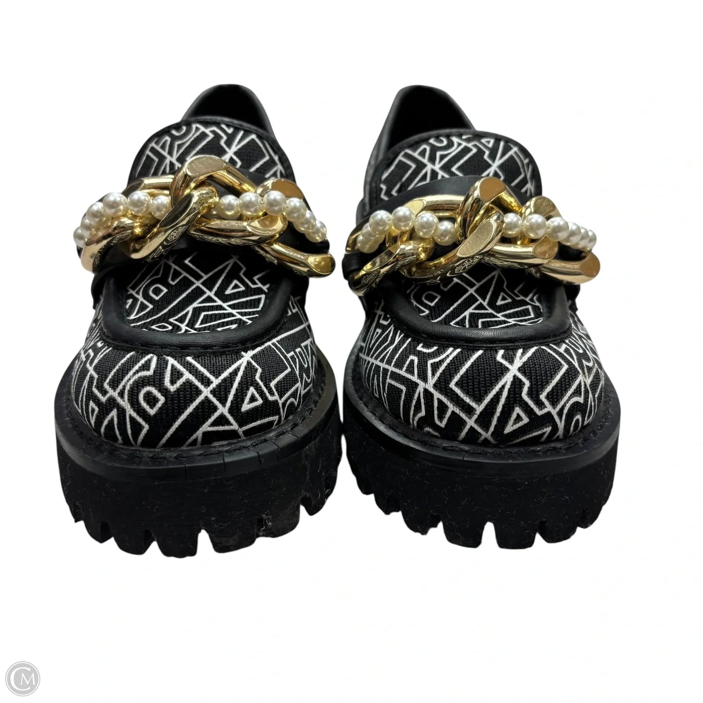 Shoes Designer By Karl Lagerfeld In Black, Size: 5.5