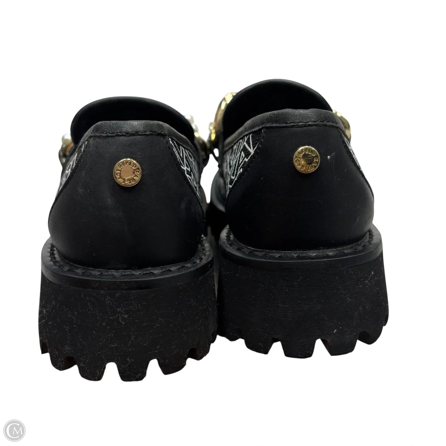 Shoes Designer By Karl Lagerfeld In Black, Size: 5.5