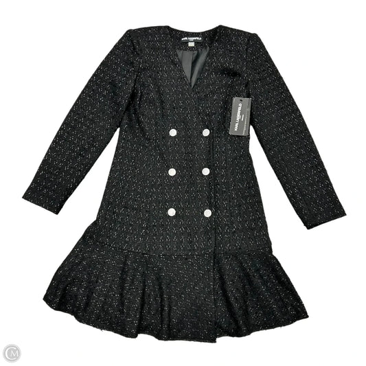 Jacket Designer By Karl Lagerfeld In Black, Size: M