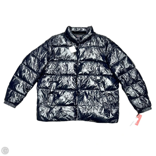 Coat Puffer & Quilted By Calvin Klein In Navy, Size: Xl