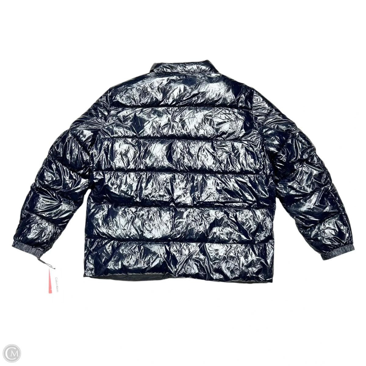 Coat Puffer & Quilted By Calvin Klein In Navy, Size: Xl
