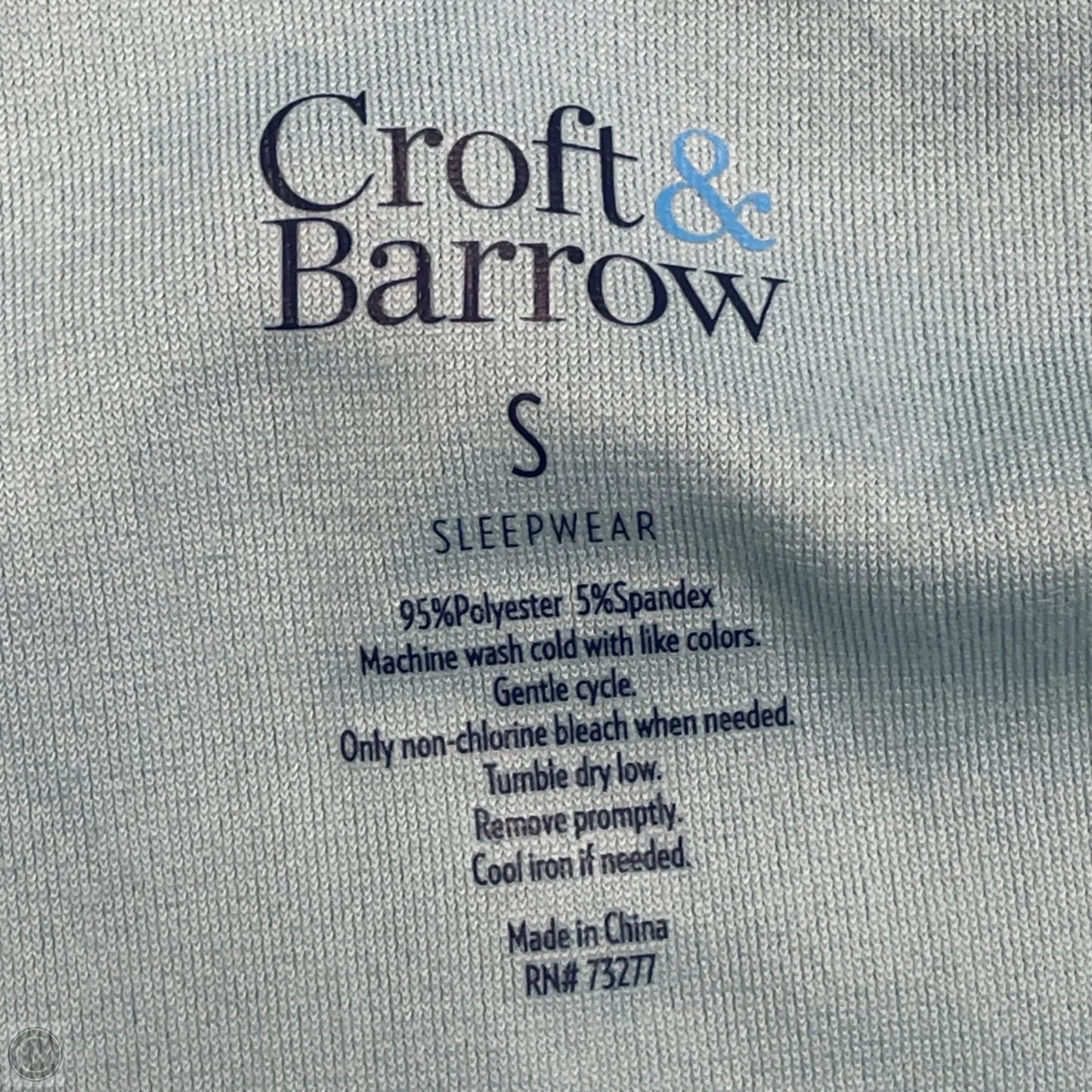 Pajamas 2pc By Croft And Barrow In Blue, Size: S