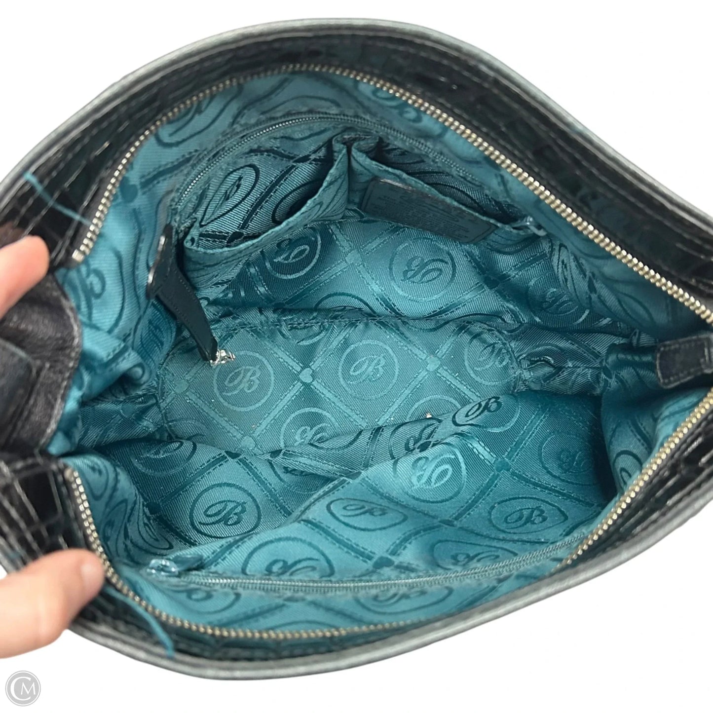 Handbag Leather By Brighton, Size: Large