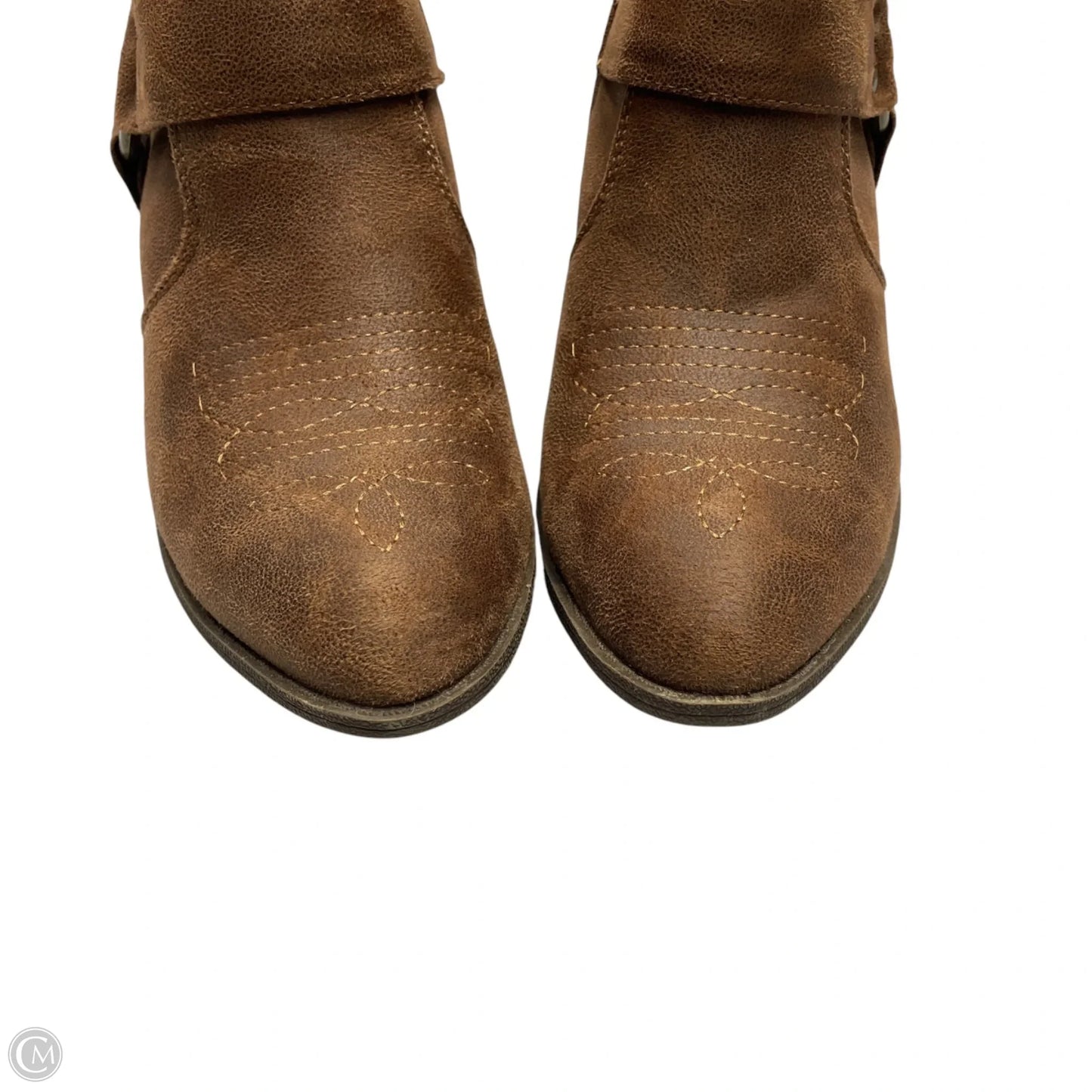 Boots Ankle Heels By Xappeal In Brown, Size: 8
