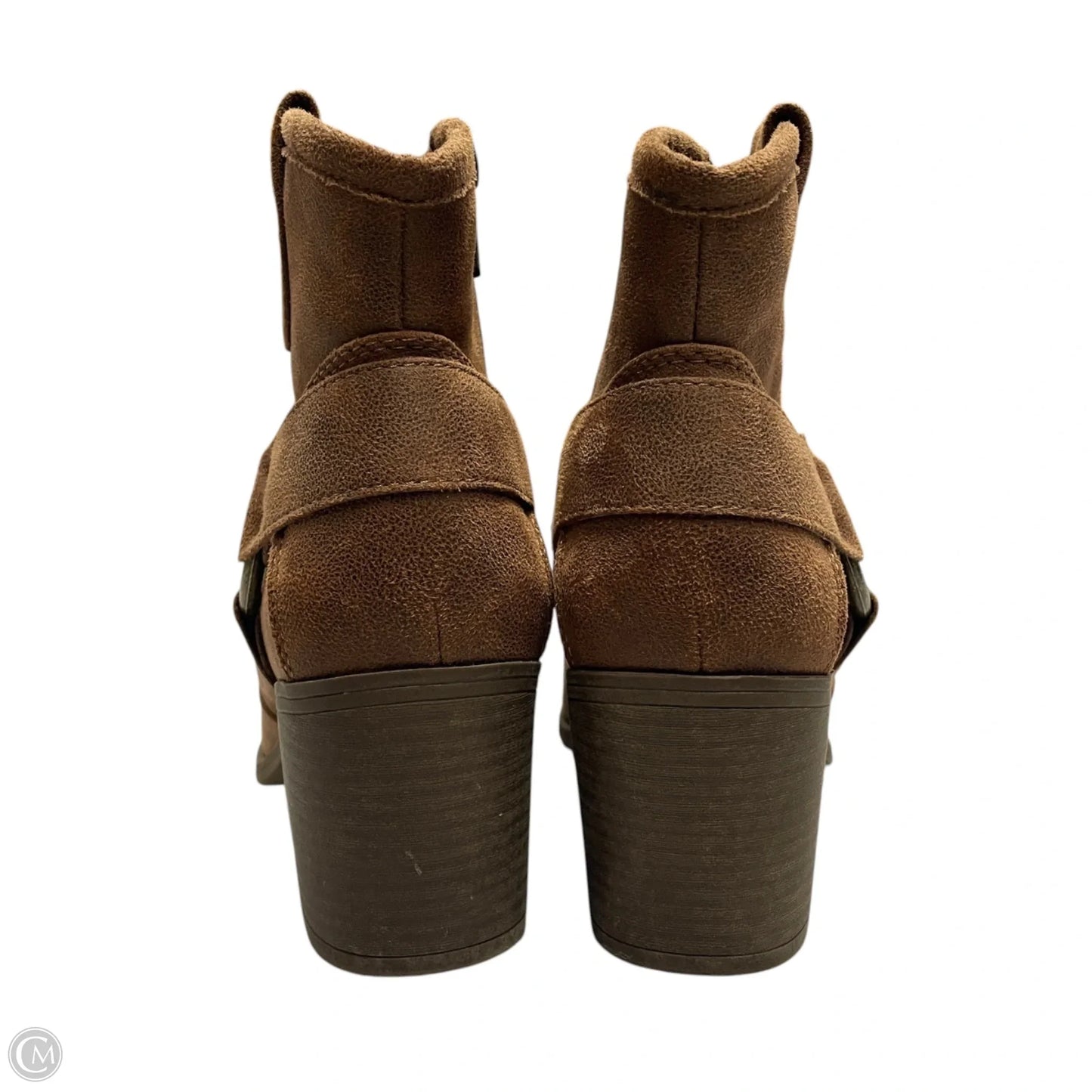 Boots Ankle Heels By Xappeal In Brown, Size: 8