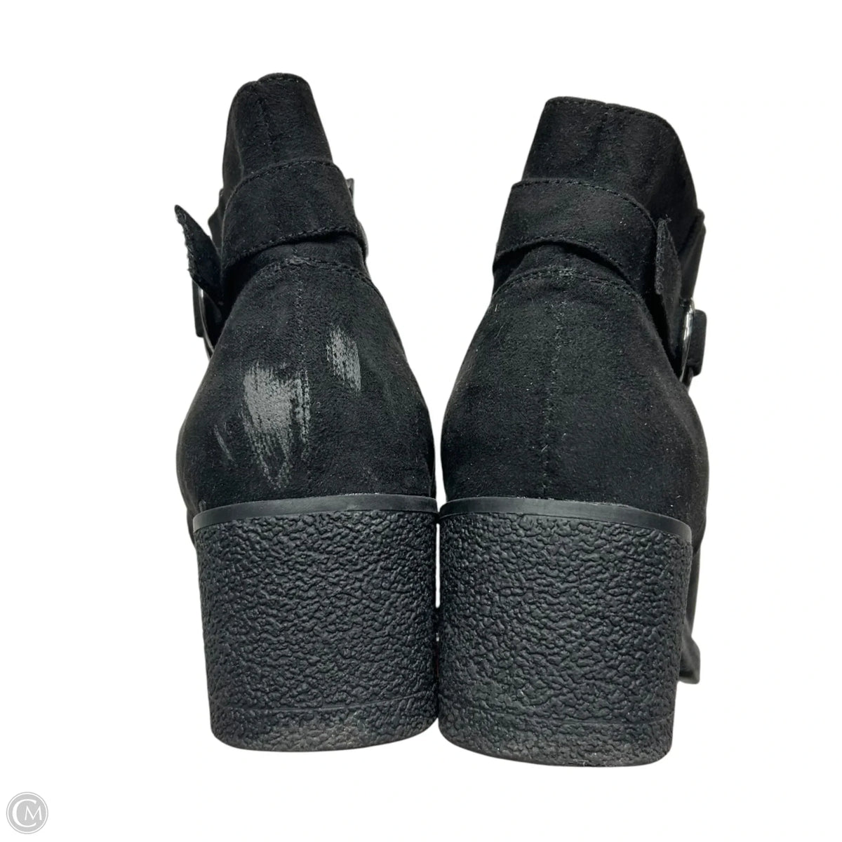 Boots Ankle Heels By Primark In Black, Size: 8w