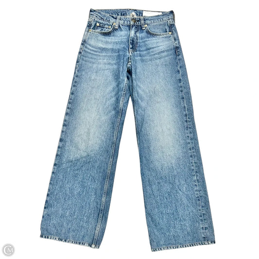 Jeans Straight By Rag And Bone In Blue Denim, Size: 0