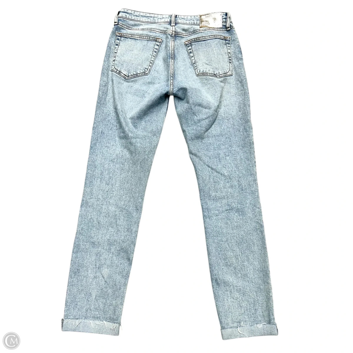 Jeans Boyfriend By Rag And Bone In Blue Denim, Size: 0