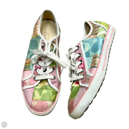 Shoes Designer By Coach In Multi-colored, Size: 7.5