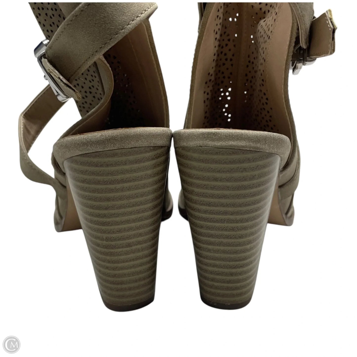 Shoes Heels Block By Restricted In Brown, Size: 9