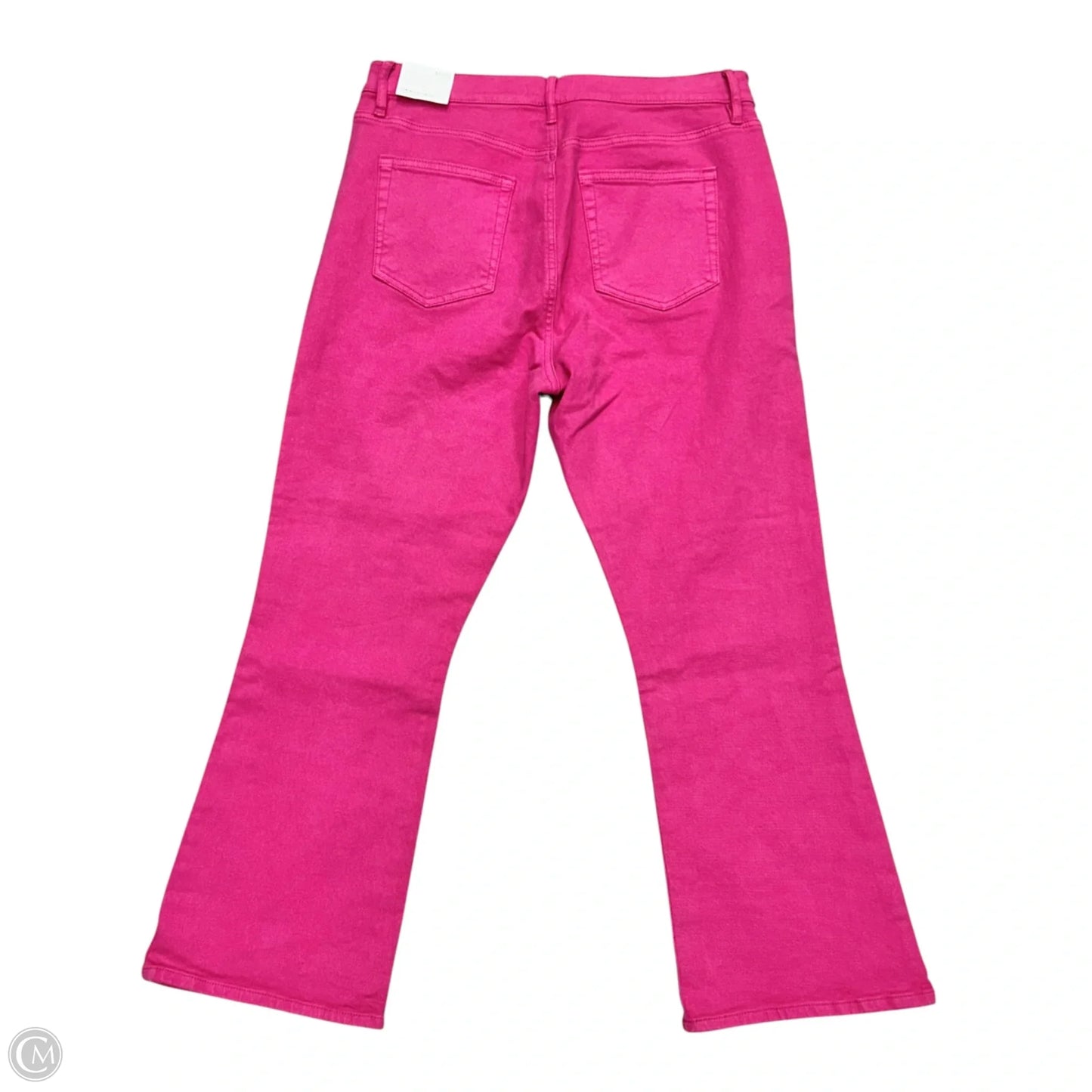 Jeans Cropped By Loft In Pink Denim, Size: 10