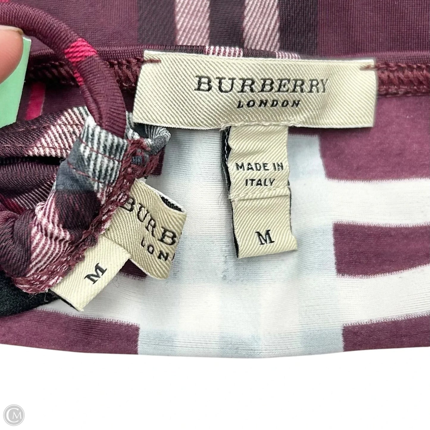 Swimsuit Luxury Designer By Burberry In Red, Size: M