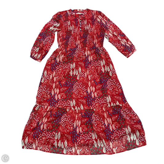 Dress Casual Maxi By Loft In Red, Size: M