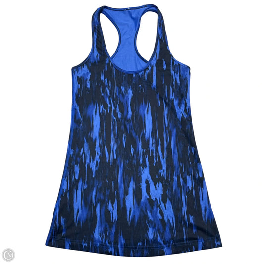Athletic Tank Top By Lululemon In Black & Blue, Size: S