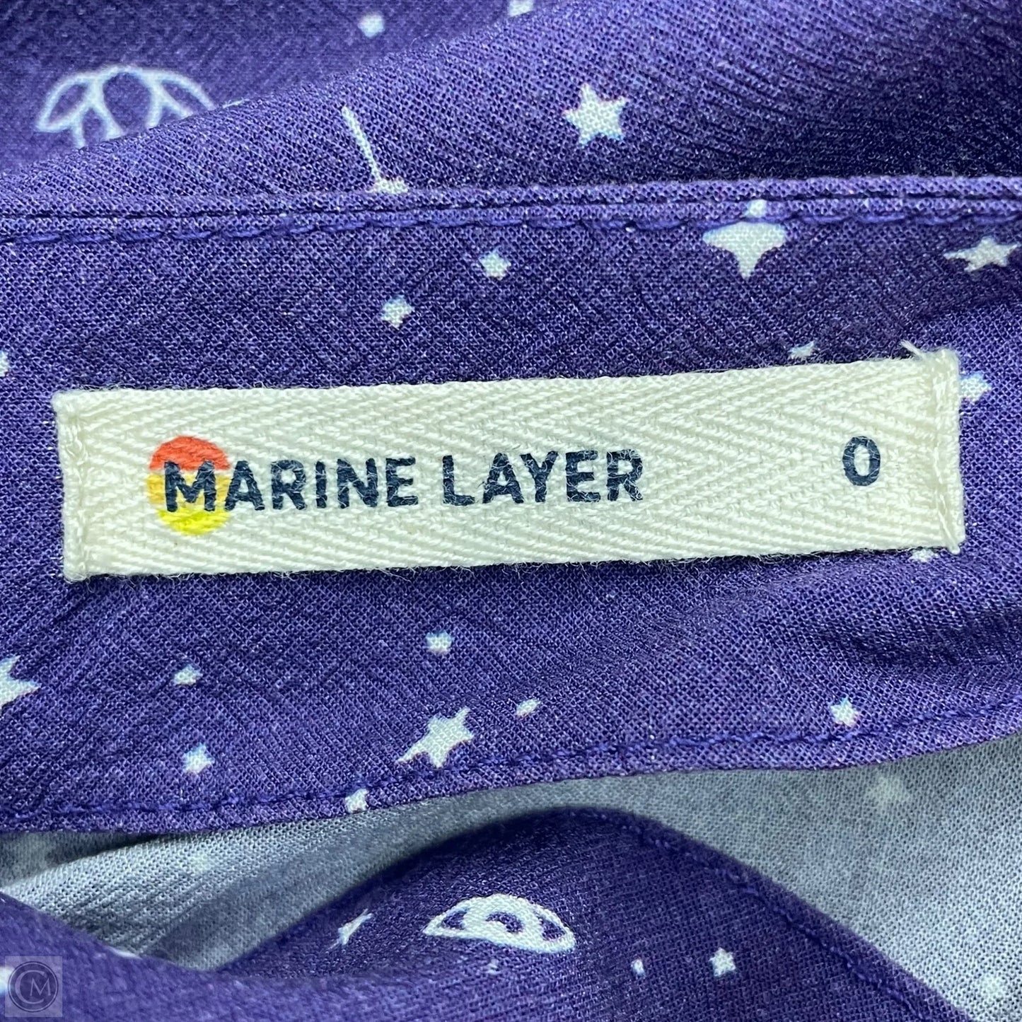Skirt Midi By Marine Layer In Purple & White, Size: Xs