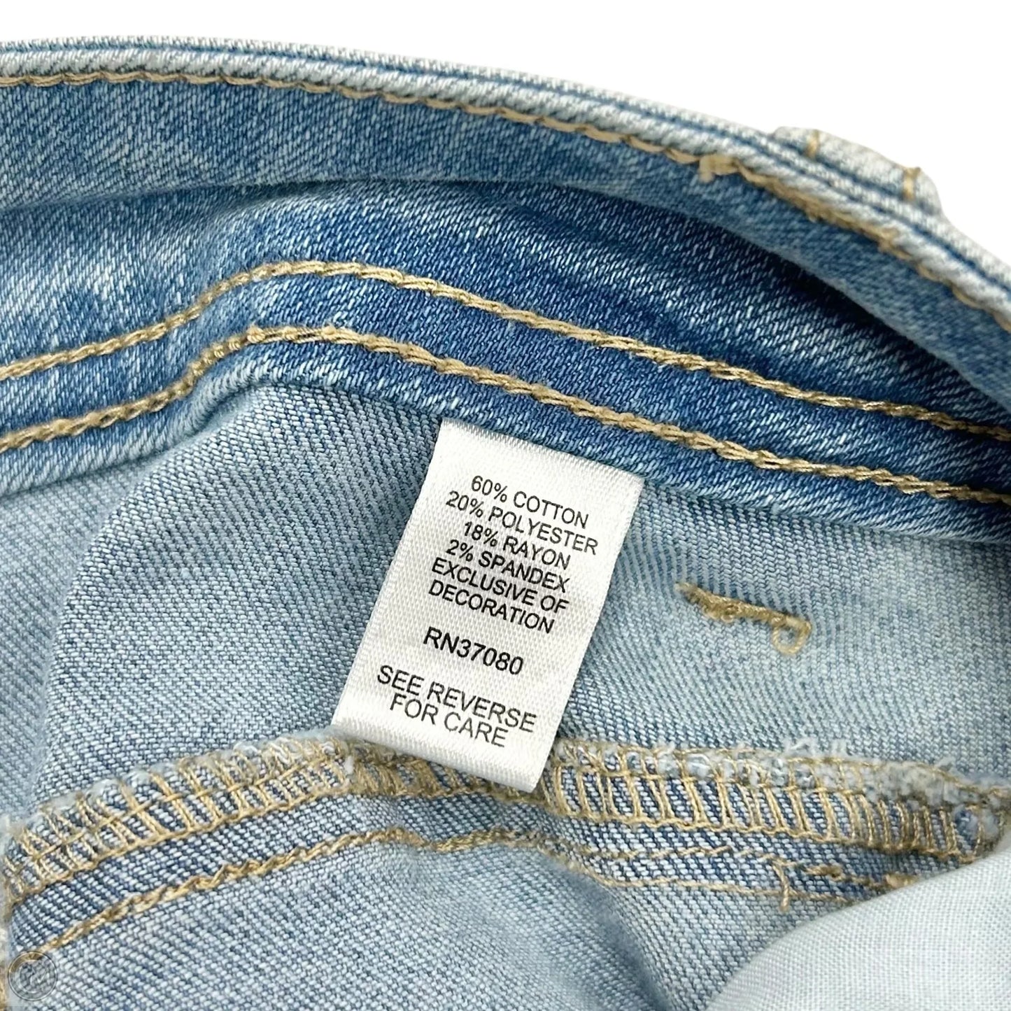 Jeans Cropped By Cato In Blue Denim, Size: 16