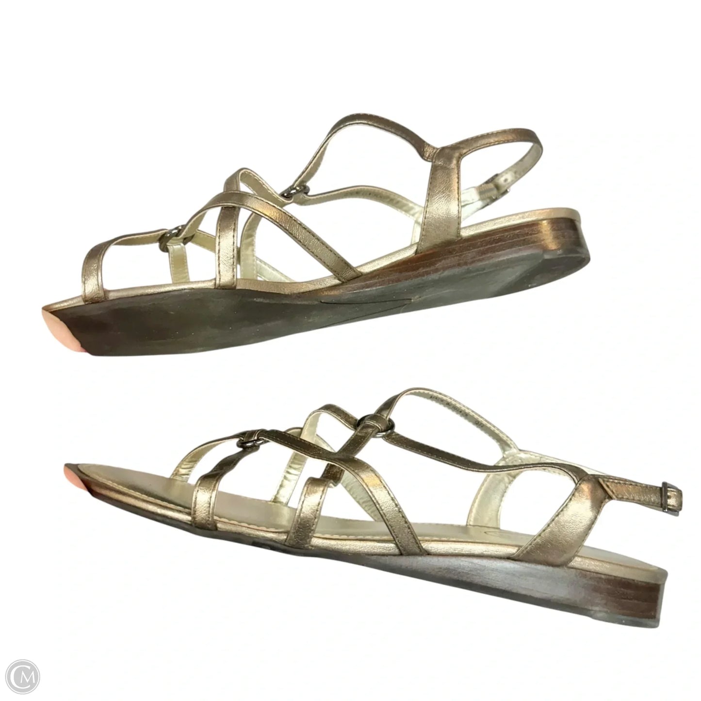 Sandals Flats By Talbots In Bronze, Size: 9