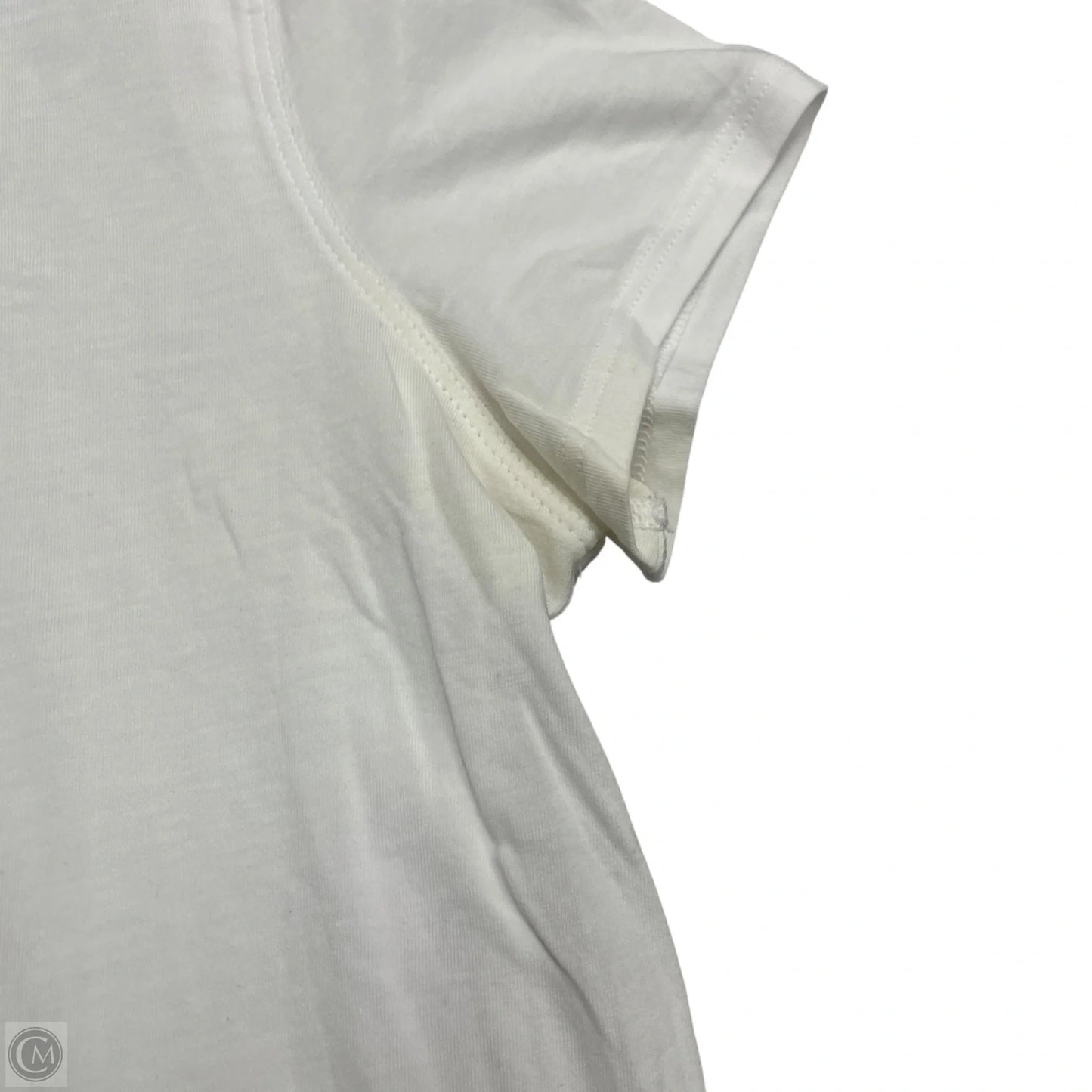 Athletic Top Short Sleeve By Lululemon In White, Size: Xs