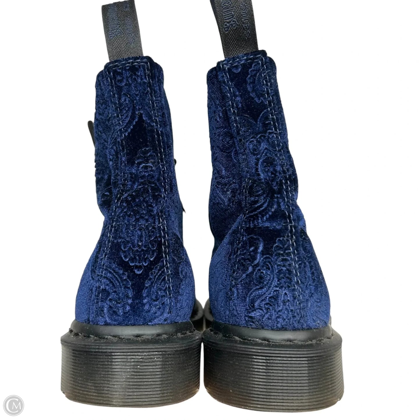 Boots Combat By Dr Martens In Black & Blue, Size: 9
