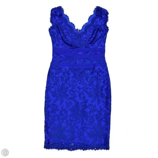 Dress Party Midi By Tadashi Shoji In Blue, Size: S
