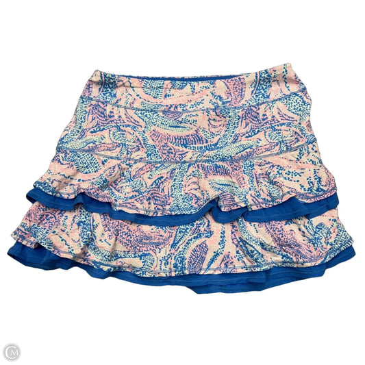 Skort Designer By Lilly Pulitzer In Blue & Pink, Size: S