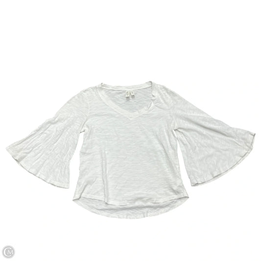 Top 3/4 Sleeve By Meadow Rue In White, Size: Xs