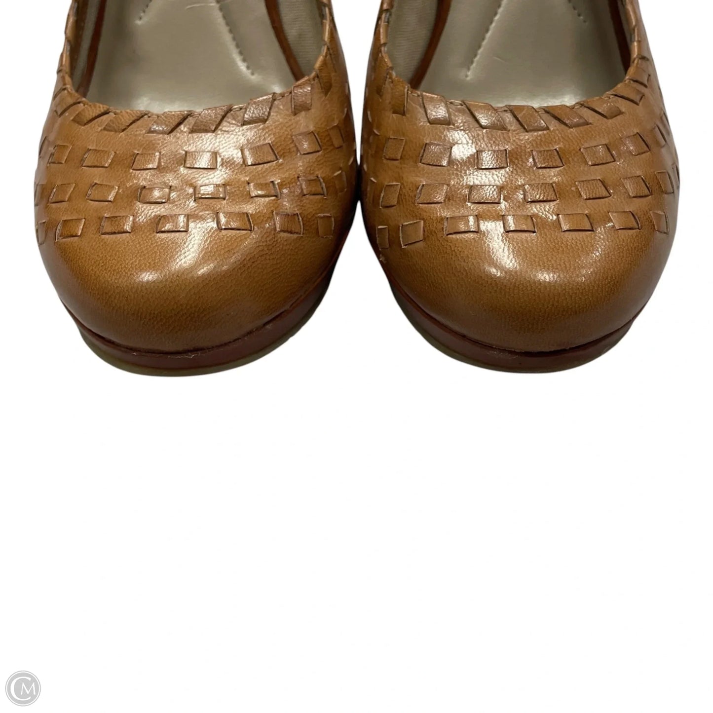 Shoes Heels Kitten By Andrew Gellar In Tan, Size: 6.5