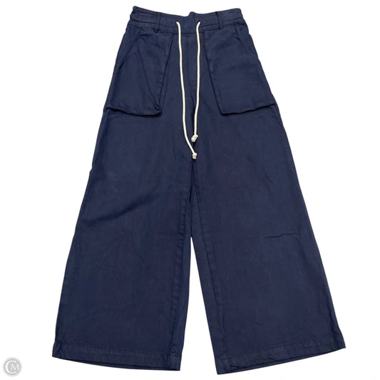 Jeans Wide Leg By Young Fabulous & Broke In Navy, Size: Xs