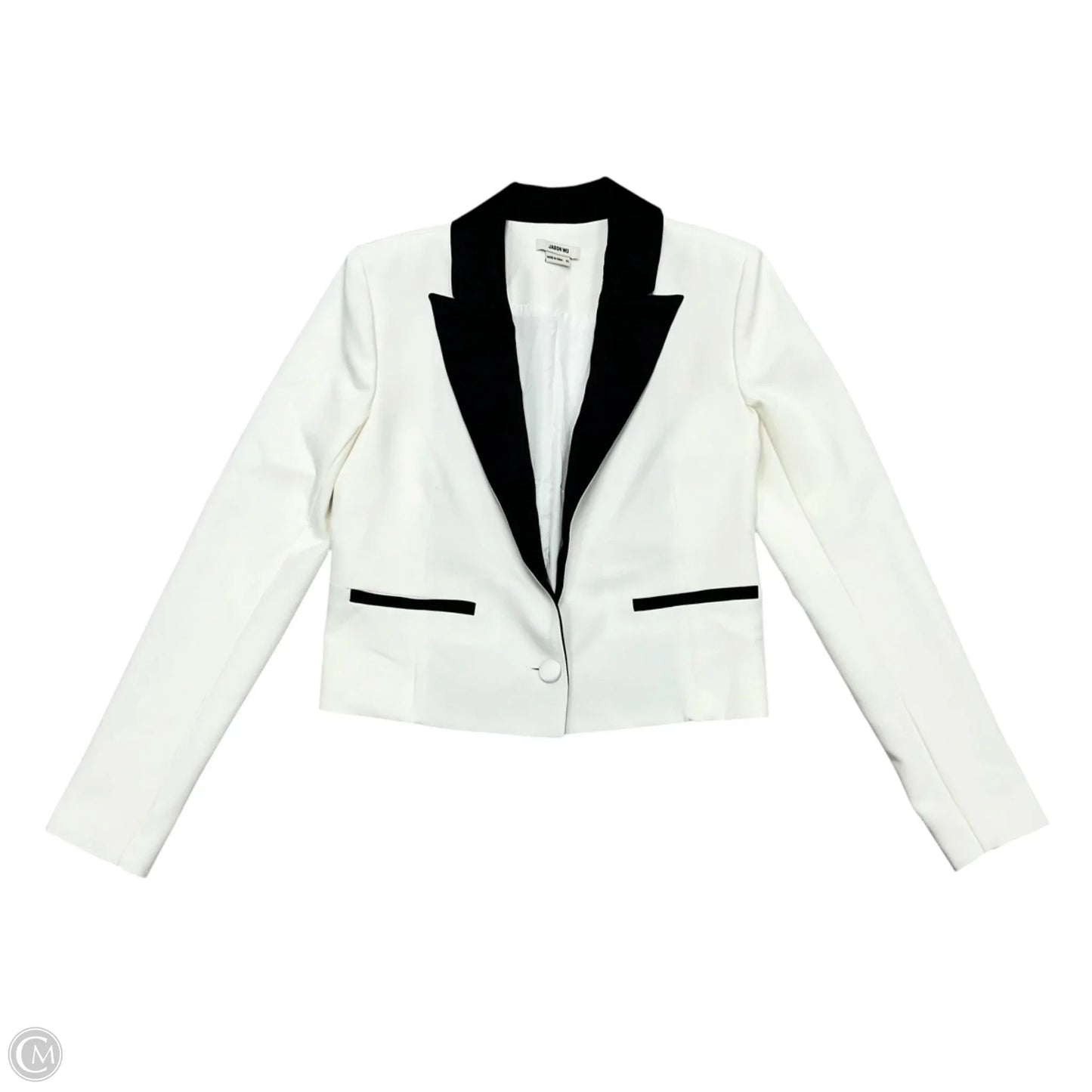 Blazer Designer By Jason Wu In Black & White, Size: Xs